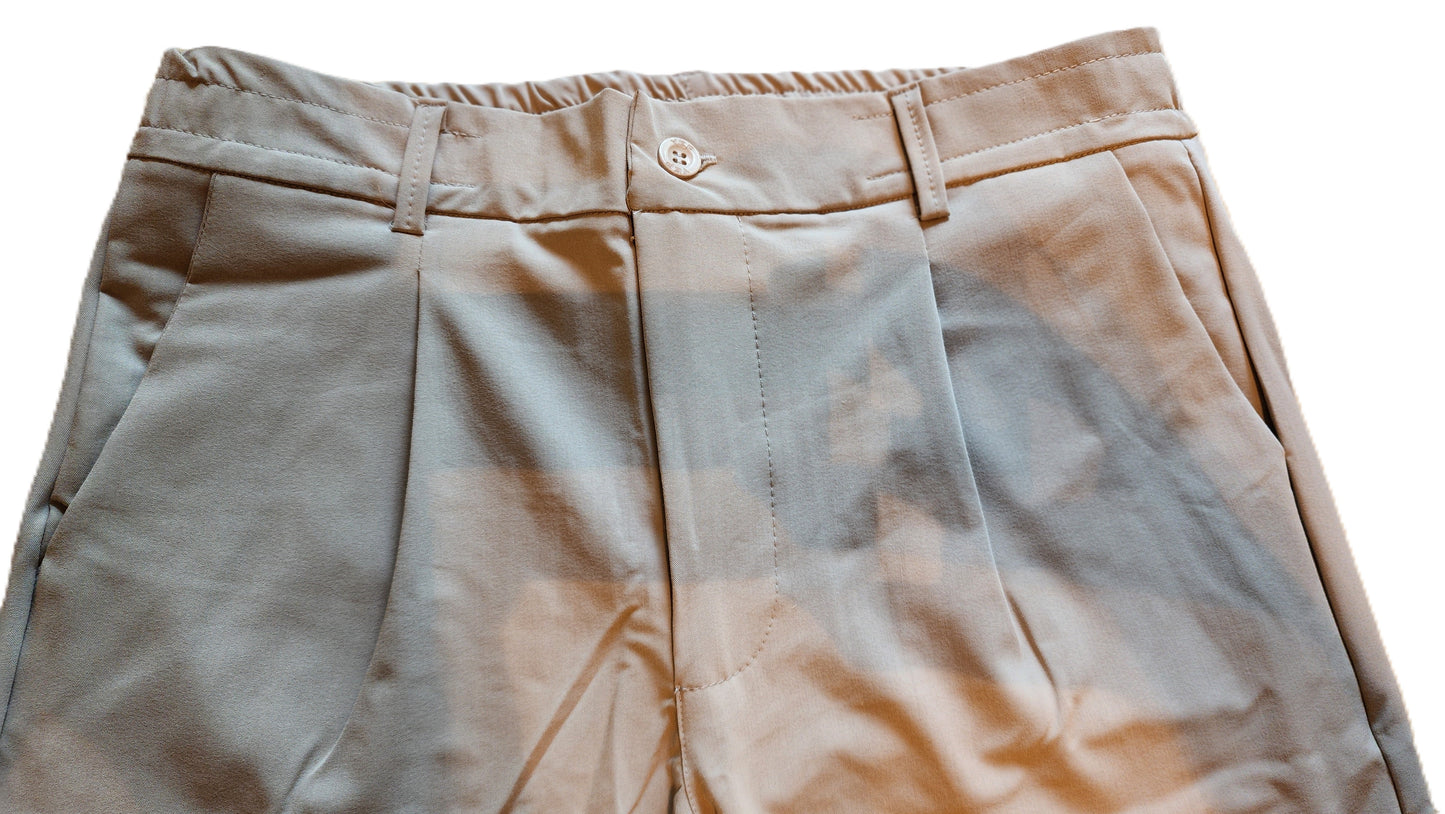 CROSSROADS | PLEATED BAGY FABRIC PANT