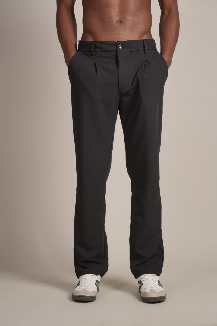 CROSSROADS | PLEATED BAGY FABRIC PANT