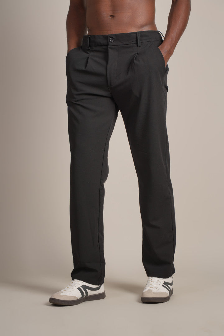 CROSSROADS | PLEATED BAGY FABRIC PANT