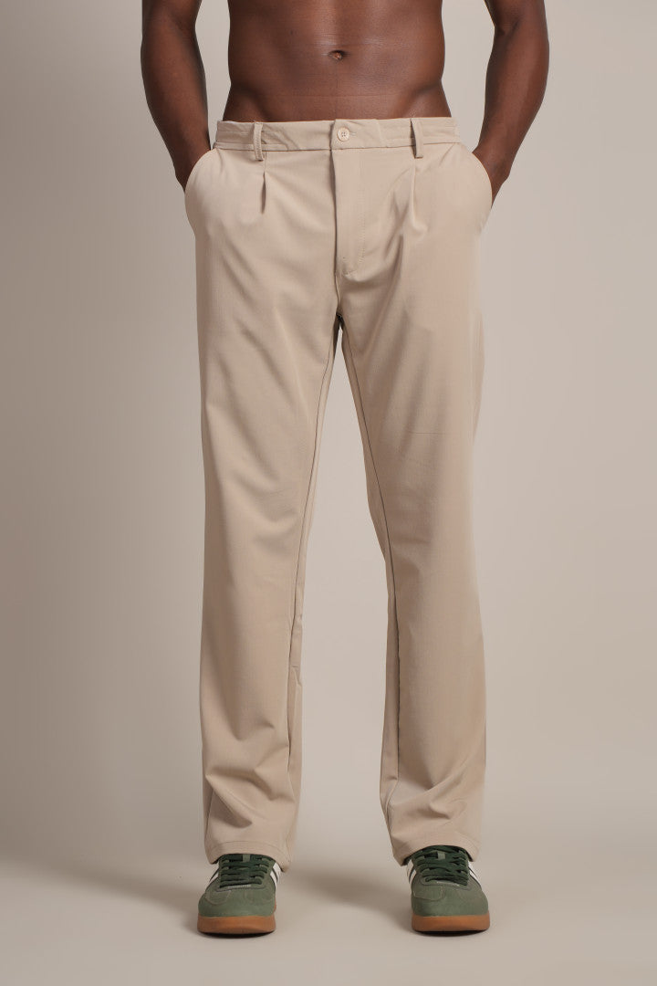 CROSSROADS | PLEATED BAGY FABRIC PANT