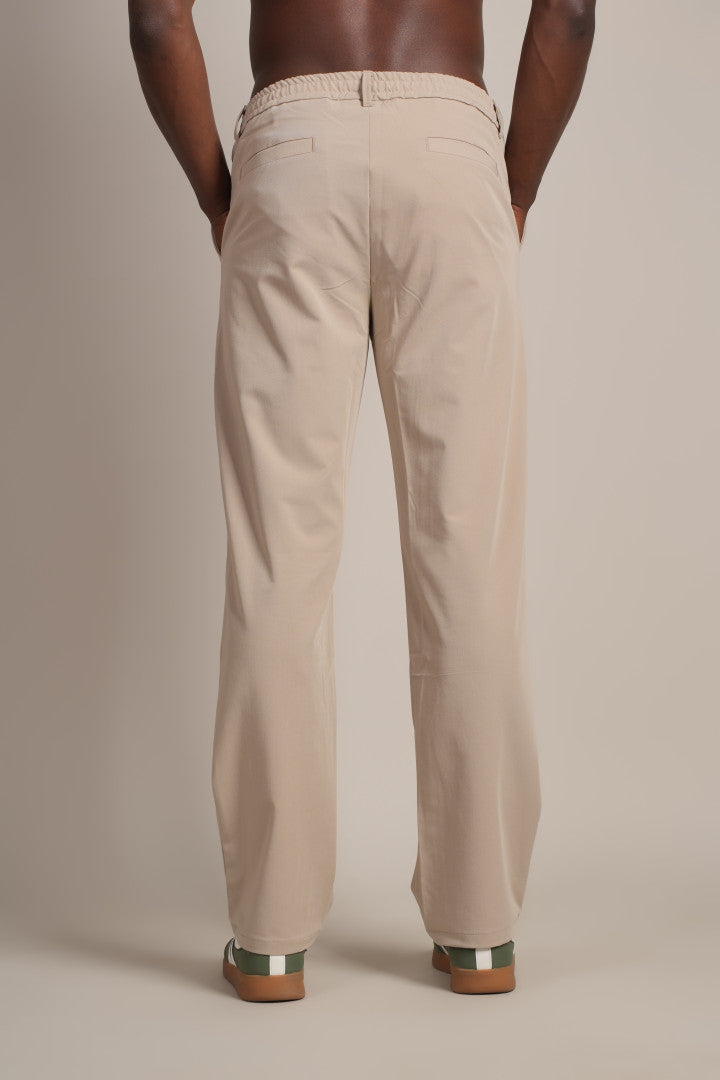 CROSSROADS | PLEATED BAGY FABRIC PANT